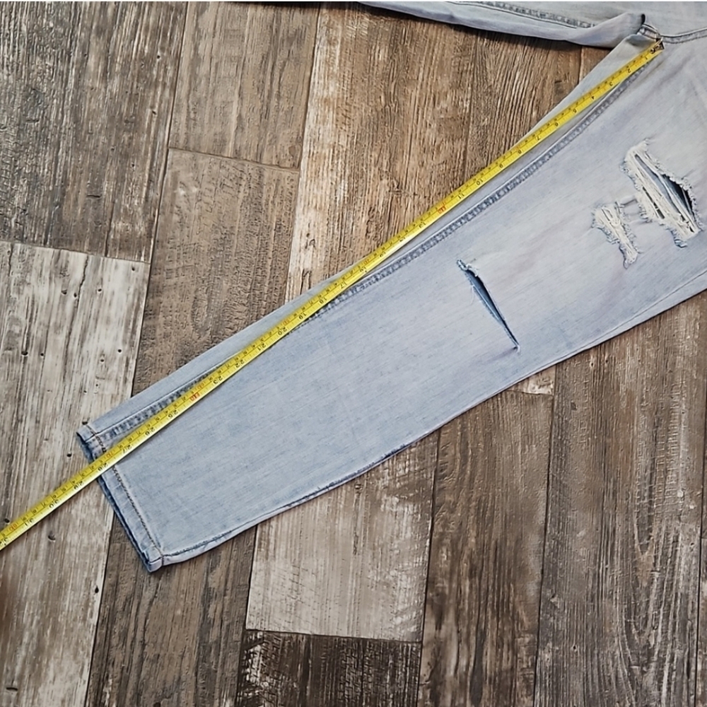 Dollhouse 13 Charley High-Rise Distressed Light Blue Jeans Juniors 13 RN114542 - Picture 13 of 14